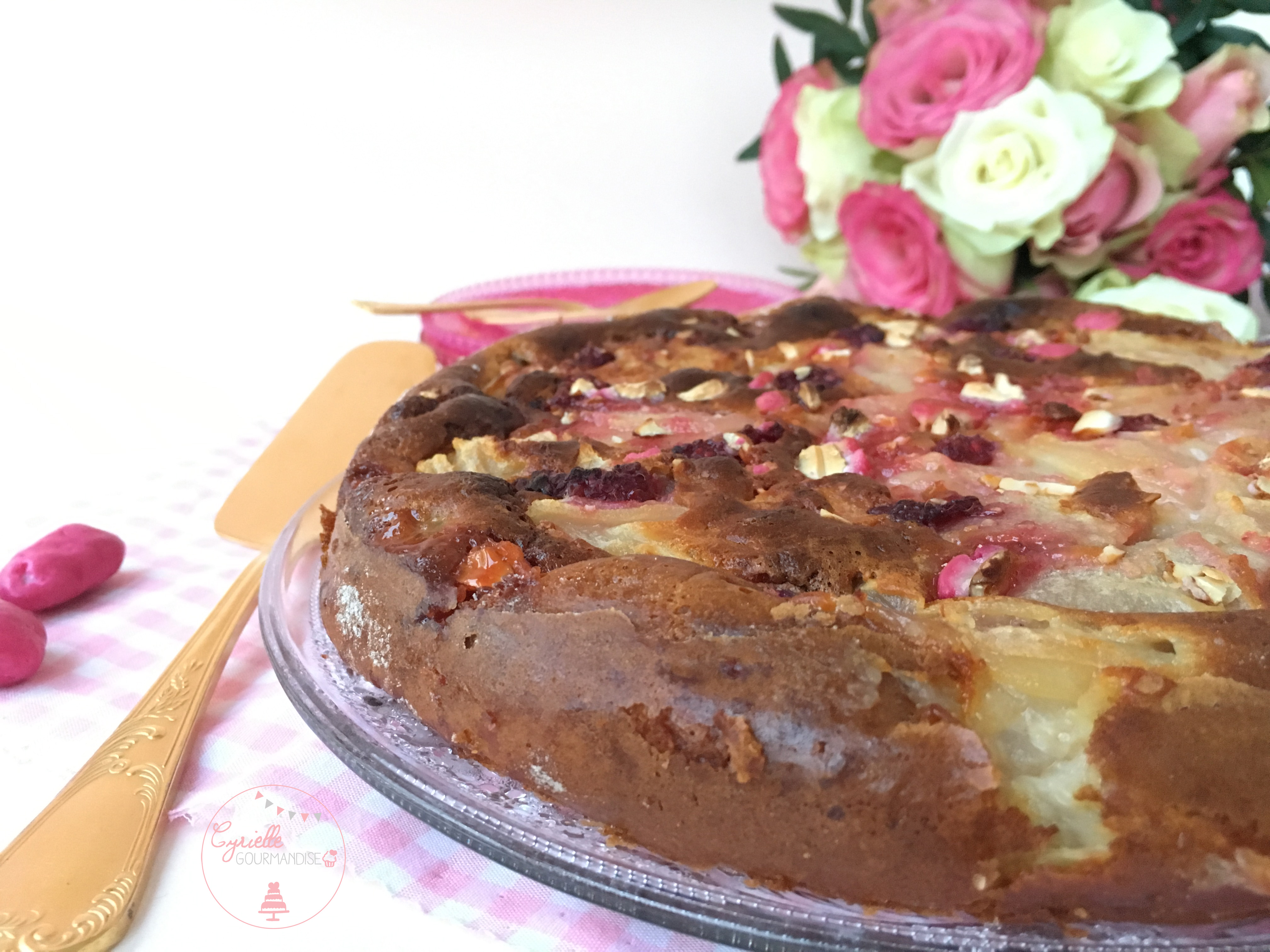 Gâteau invisible Poire Framboise Praline 4